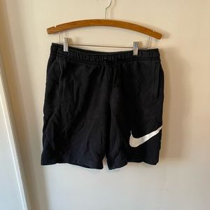 Mens black Nike sweat shorts